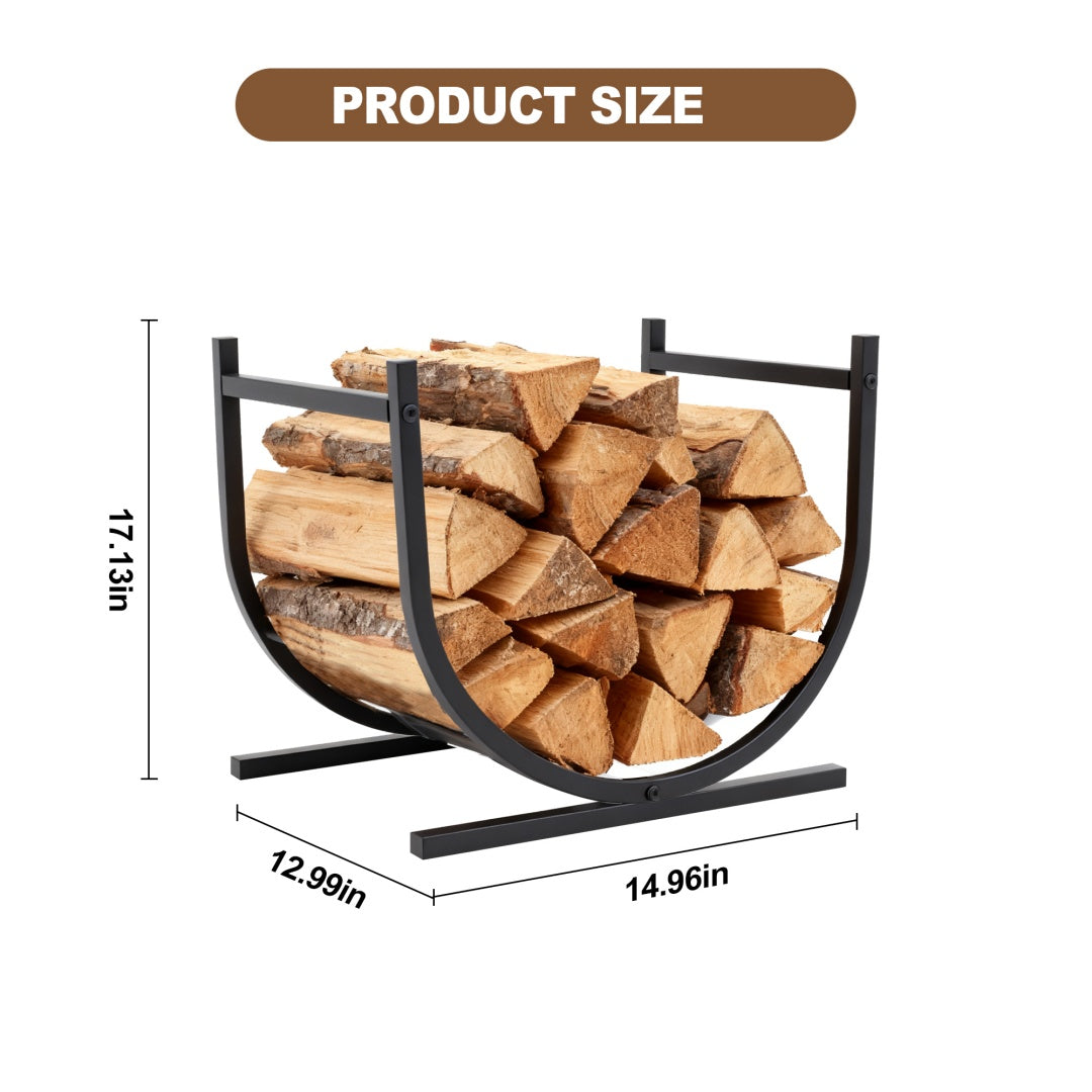 Firewood Stand, Heavy-duty Log Stand For Indoor Fireplaces, Outdoor Metal Wood Pile Storage And Stacking Organizer, Courtyard Log Stand Tool
