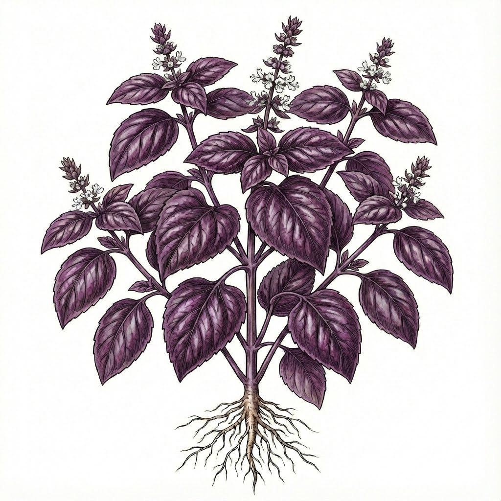 BASIL Seeds, Purple Ruffles