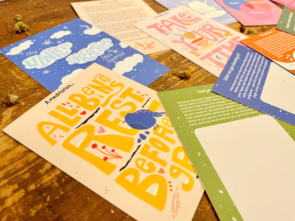 "Get Growing" Mindful Garden in a Bag Kit: Mindfulness Journal, Meditation Card + Growing Kit - (Assorted Year-Round)