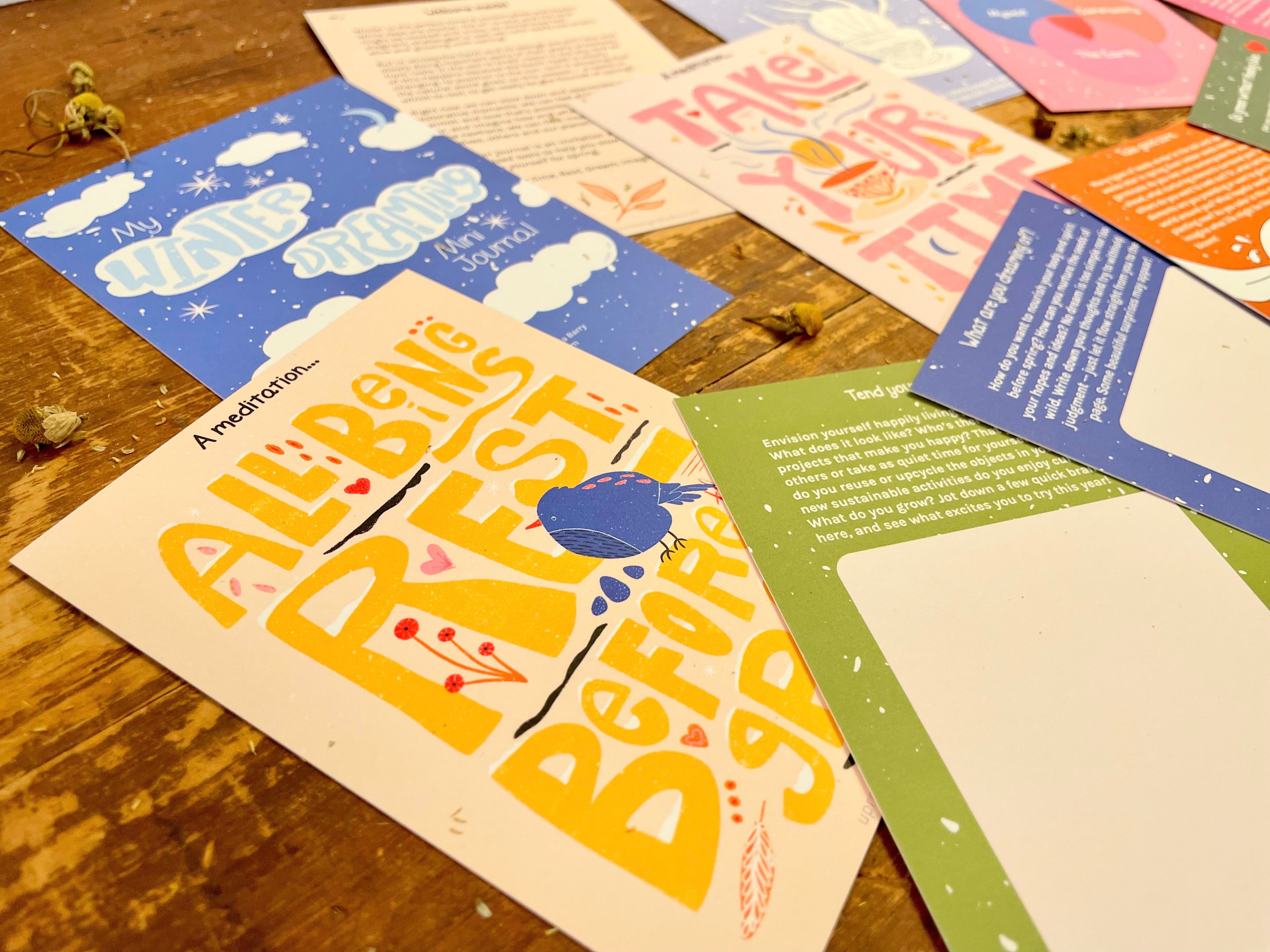 "Get Growing" Mindful Garden in a Bag Kit: Mindfulness Journal, Meditation Card + Growing Kit - (Assorted Year-Round)