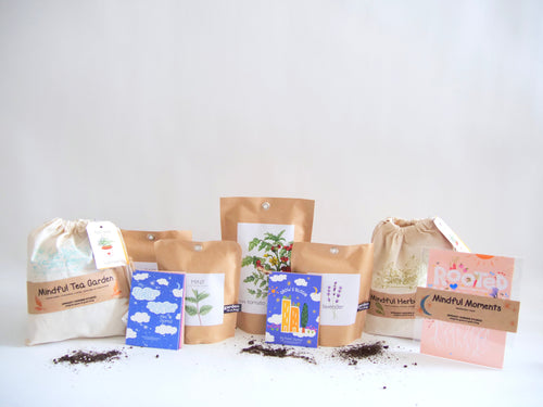 "Get Growing" Mindful Garden in a Bag Kit: Mindfulness Journal, Meditation Card + Growing Kit - (Assorted Year-Round)