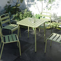 Sera Square Table  Green Outdoor Courtyard Table Villa Open Air Dining Table Waterproof Table Retro American Modern Simple Balcony Table Coffee Table